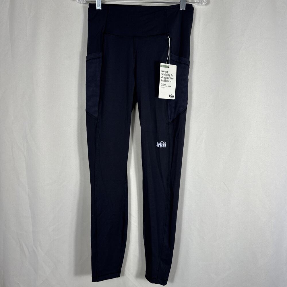 REI Co-op Swiftland 7/8 Running Tights Women’s M Black Trail Running NWT